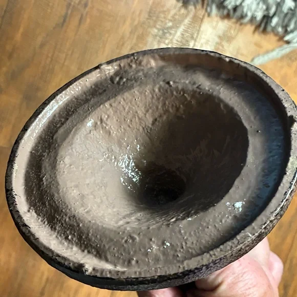 15’pillar candleholders bronze pine conceals cast iron base vintage pottery barn - Picture 8 of 16